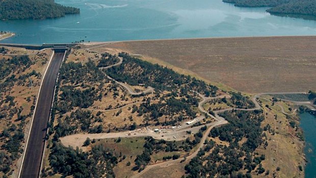 Lake Oroville Dam in California.