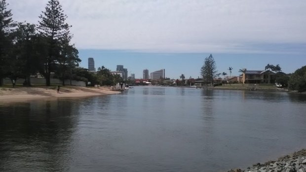 Police are searching for a missing kayaker at Broadbeach Waters.