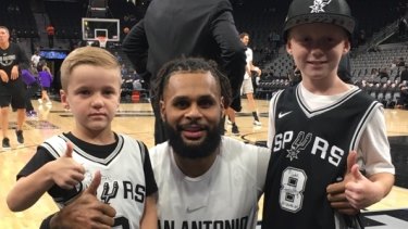 Patty Mills Invites Luke And Allen Family In San Antonio Spurs Inner Sanctum In Nba