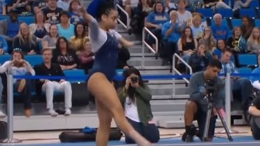 Ucla Gymnast Sophina Dejesus Hip Hop Inspired Floor Routine Goes