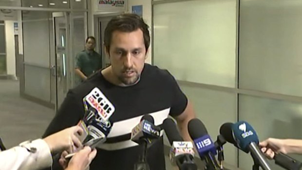 Ready to talk: Mitchell Pearce on his return to Sydney this week. 