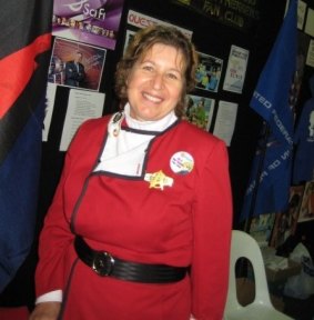 Club Secretary Mary Kemp at Supanova Brisbane in 2007.