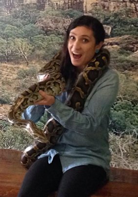 Warriena Tagpuno Wright at Australia Zoo days before her death.