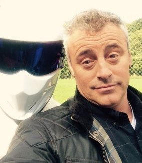 Matt LeBlanc with the Stig.