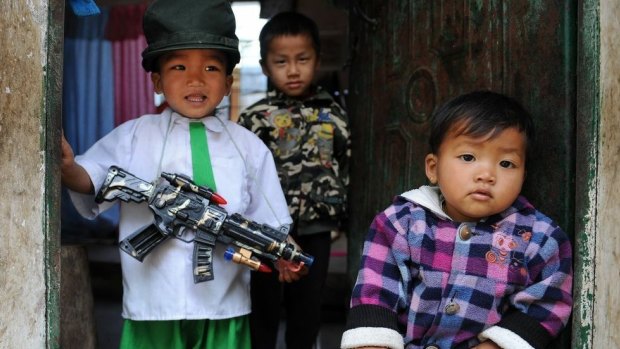 Even Myanmar children are influenced by the ongoing conflicts in several parts of the country.