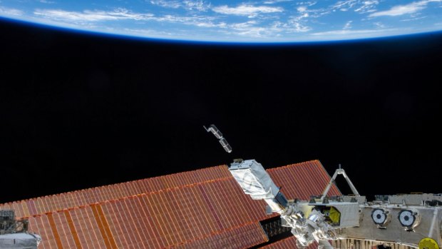 Planet Labs satellites are launched from the International Space Station last year.