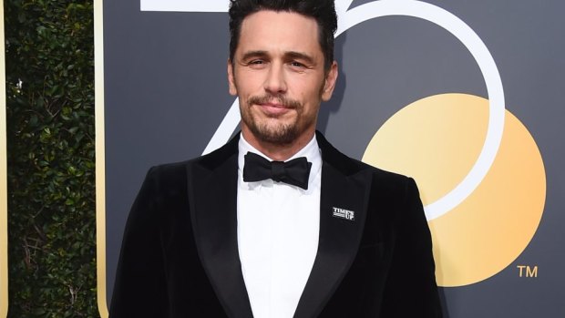 James Franco wore a Time's Up pin to the Golden Globes, angering women who said he had behaved inappropriately.