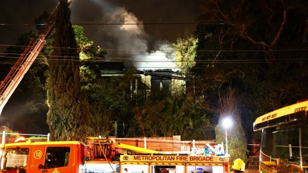 Firefighters fought the blaze for more than an hour.
