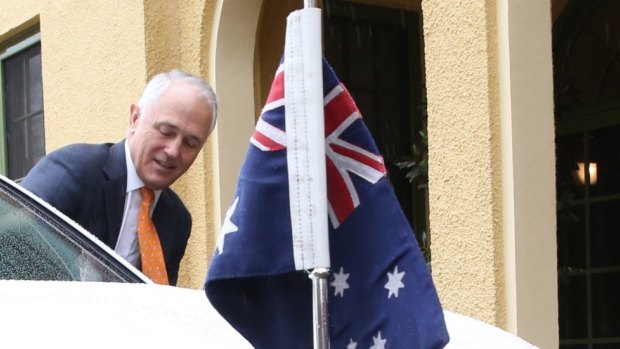 Prime Minister Malcolm Turnbull heads to Government House, where he asked the Governor-General, Sir Peter Cosgrove, to dissolve both house of Parliament.