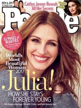 Julia Roberts on the cover of <i>People</i>.