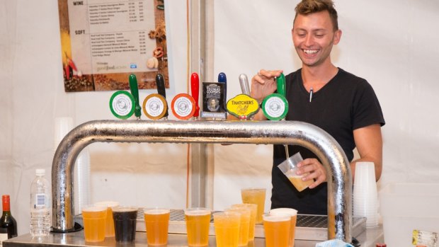 Thousands were expected at the beer event at Elizabeth Quay.