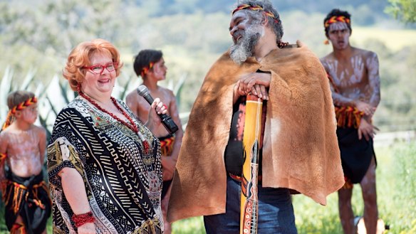 Magda Szubanski and Kelton Pell star as Queenie and Jack in Ben Elton's comedy <i>Three Summers</i>.