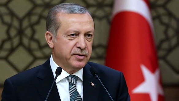 Increasingly hard line: Turkish President Recep Tayyip Erdogan.