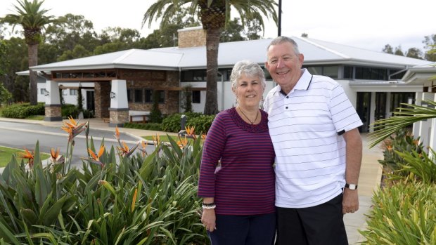 Own the house and lease the land: Gary Hall and his wife Ngaire have successfully downsized to free cash for retirement.