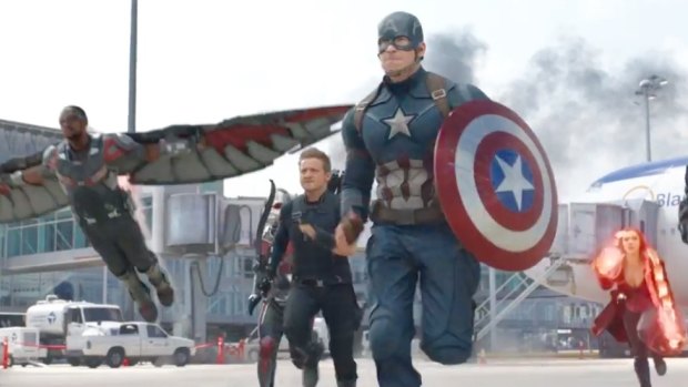 Still from trailer 2 for <i>Captain America: Civil Wars</i>.