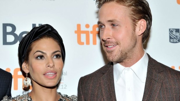  Eva Mendes and Ryan Gosling attend <i>The Place Beyond The Pines</i> premiere during the 2012 Toronto International Film Festival.