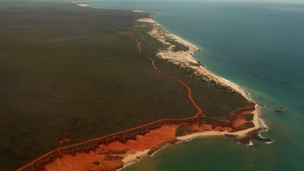 James Price Point, 60km north of Broome, the site of the proposed LNG hub. 