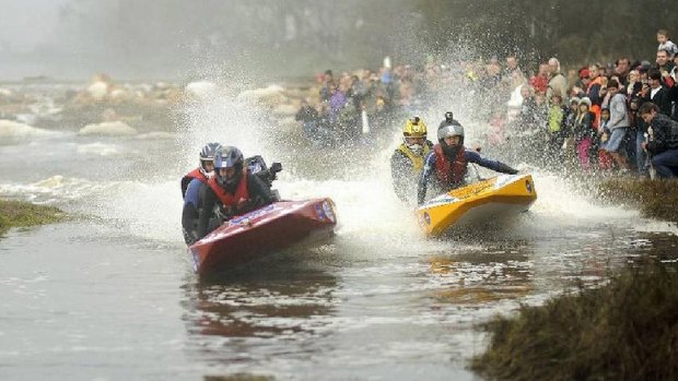 Avon Descent course has been shortened due to lack of water.