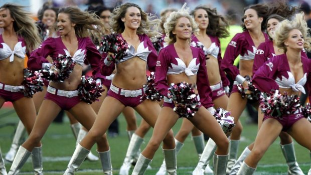 Cheerleaders are still a part of matchday entertainment in the NRL.