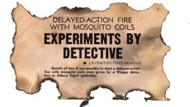Experiments revealed the firebug's modus operandi.
