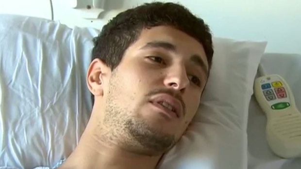 Luigi Spina, 24, paid a high price for helping a woman who was being attacked outside Melbourne's Crown Casino on Friday night.