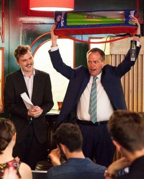 Ben Kremer pictured with Opposition Leader Bill Shorten in Canberra.