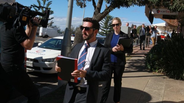 Fallout: Detectives quiz Bondi residents about the punch-up.