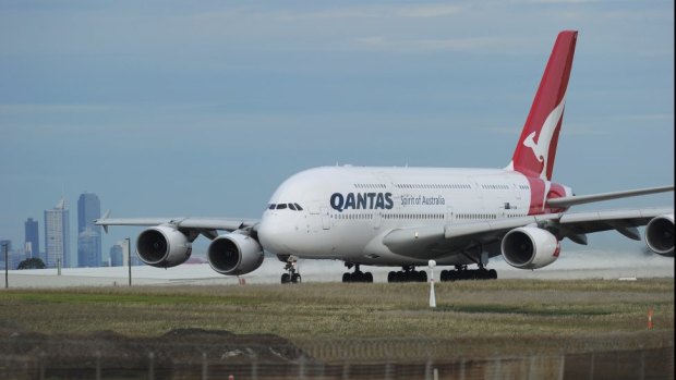 Qantas' A380 flies over Iraq en route from Dubai to London.