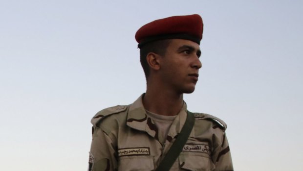 An Egyptian soldier