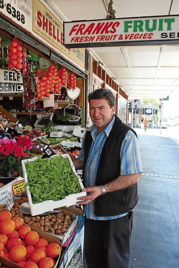 Frank Bonfante of Haberfield's longstanding Frank's Fruit Market.