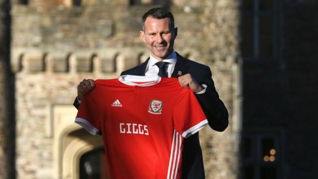 New Wales manager Ryan Giggs after a press conference at Hensol Castle, near Cardiff, on Monday.