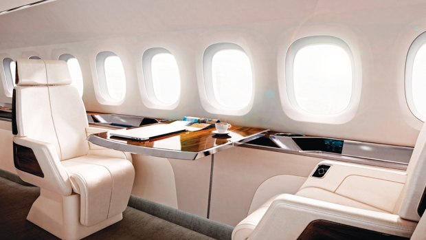 The interior design for the Aerion AS2 supersonic business jet.