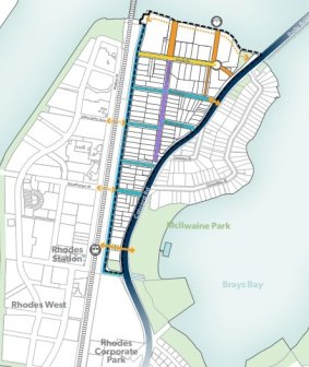 The land proposed for the new Rhodes East development