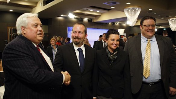  Tony Abbott expects the three Palmer United Party senators (Clive Palmer, Jackie Lambie and Glenn Lazarus) and Ricky Muir from the Motoring Enthusiast Party to deliver the carbon tax repeal within a fortnight.