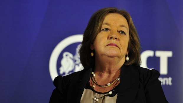 No confidence motion: The Canberra Liberals say Joy Burch should be sacked.