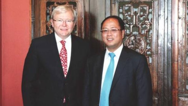 Huang Xiangmo with former prime minister Kevin Rudd.