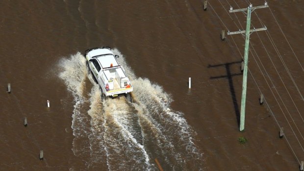 The NRMA warns modern cars can float in even low water levels.
