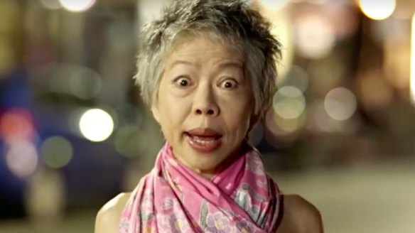 Where the bloody hell are you? ... Lee Lin Chin looks at a deserted Sydney street in a spoof attacking the lockout laws.