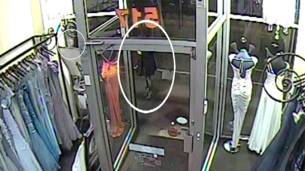 The CCTV image of Jill Meagher taken from a Sydney Road business on the night she died.