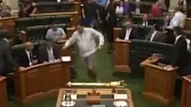 Liberal National Party MPs were caught out by a late-night Parliamentary division.