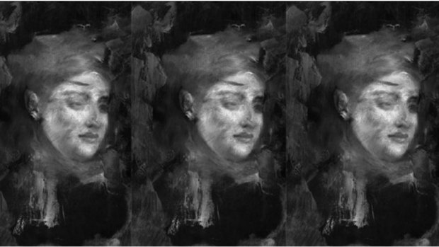 The portrait hidden beneath Degas' Portrait of a Woman.