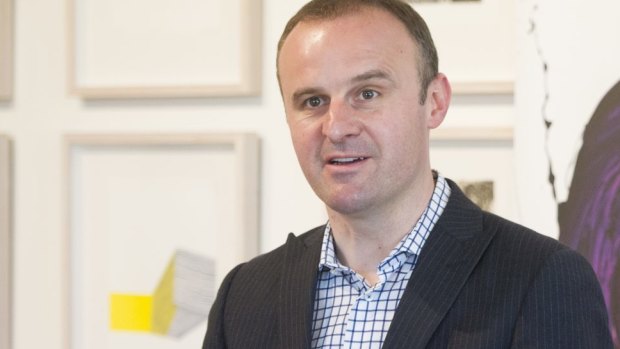 Chief Minister Andrew Barr. 