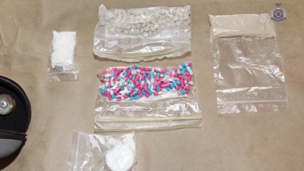Drugs found during the Police raids.