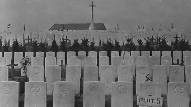 Dernancourt Communal Cemetery Extension in 1919.