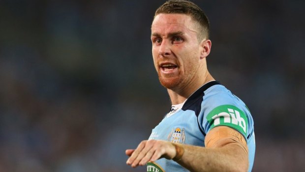 Selection battle: Incumbent James Maloney is no certainty to start as the Blues No.6.