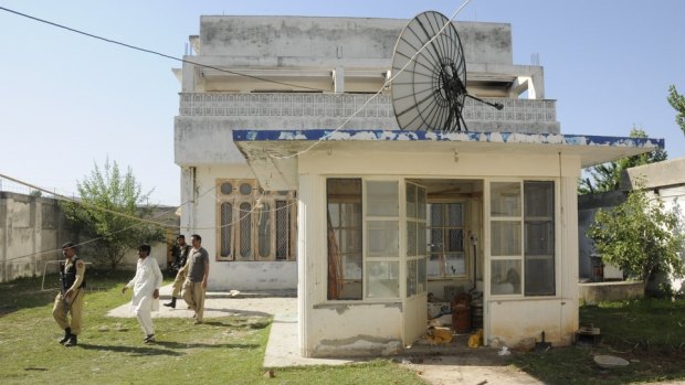 The house in Abbottabad, Pakistan, in 2011, where Osama bin Laden was killed in a raid by a US Navy SEAL Team 6. 