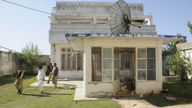 The house in Abbottabad, Pakistan, in 2011, where Osama bin Laden was killed in a raid by US Navy SEAL Team 6. 