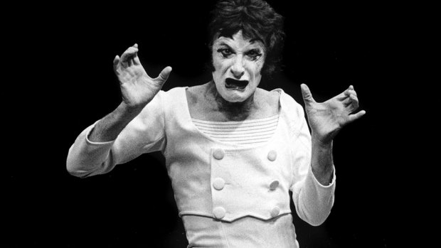 Marcel Marceau: The  joy he shared with his audience was set against a black void, where loneliness and struggle are portrayed as central to the human condition.