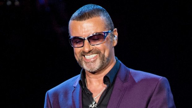 George Michael on stage in 2012.