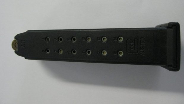 Police are searching for a glock magazine containing 14 rounds of ammunition